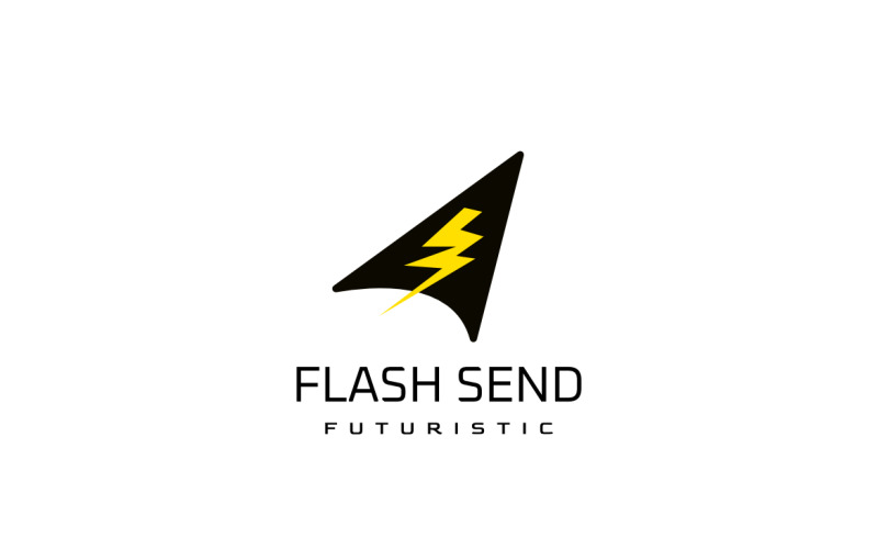 Flash Fly Quick Send Logo Logo Template