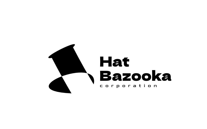 Hat Bazooka Clever Smart Logo Logo Template