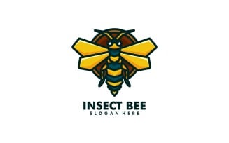 Insect Bee Simple Mascot Logo Style
