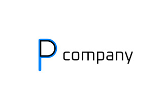 Monogram Letter PD Simple Logo