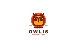 Owl Bird Mascot Logo Style
