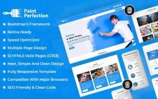 Paint Perfection - Painter Services HTML5 Website Template