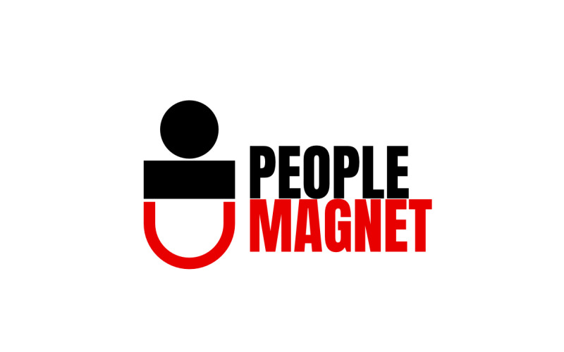 People Magnet Clever Logo Logo Template