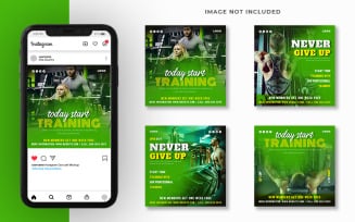 Fitness And Gym Social Media Promotion Template