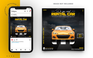 Rental Car Social Media Banner Template