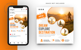 Travel And Tour Social Media Post Template