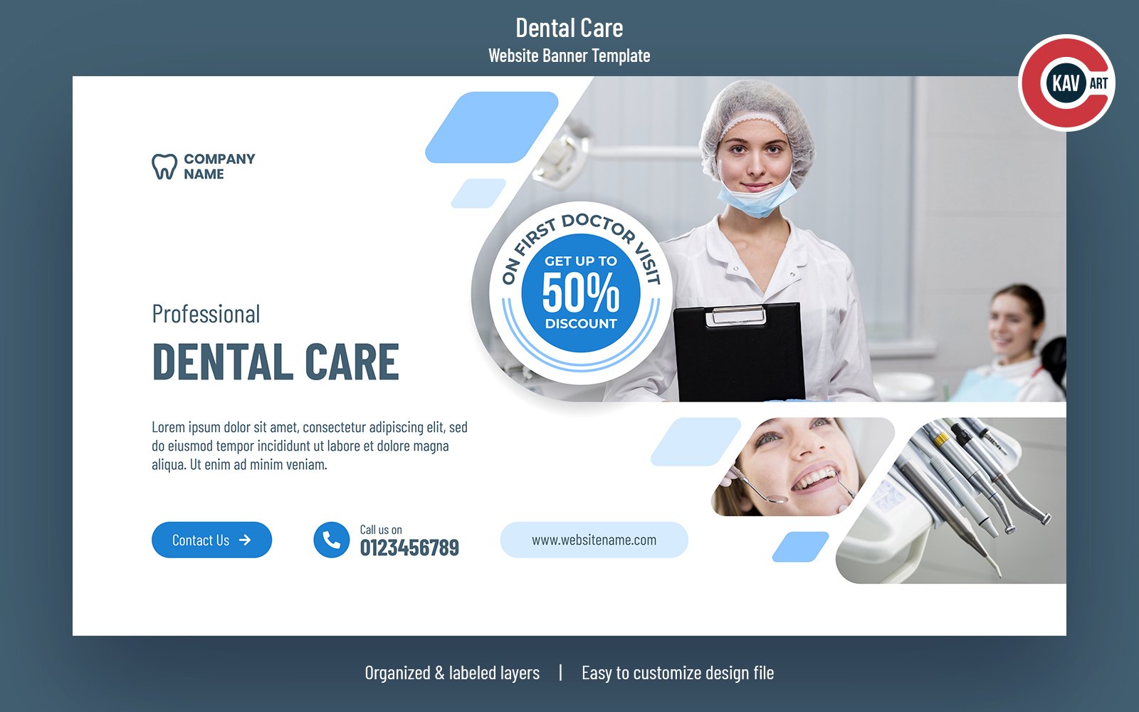 Template #253407 Care Medical Webdesign Template - Logo template Preview