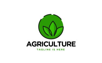 Green Leaf Agriculture Logo Template