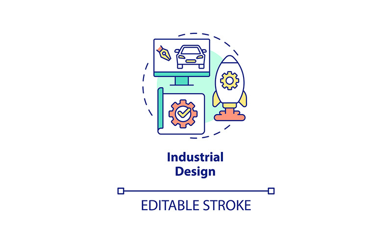 Industrial Design Concept Icon Icon Set