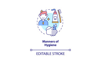 Manners Of Hygiene Concept Icon