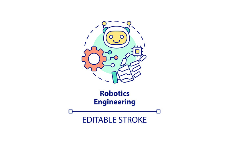 Robotics Engineering Concept Icon Icon Set