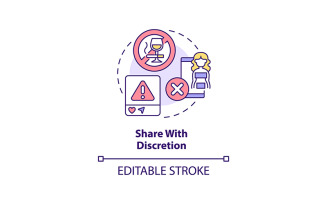 Share With Discretion Concept Icon