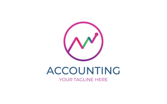 Trend and Grow logo Accounting & Financial Logo Template