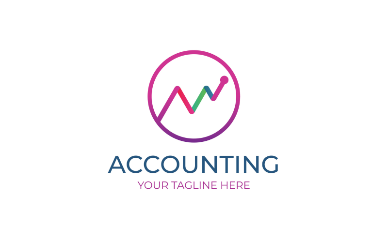 Trend and Grow logo Accounting & Financial Logo Template