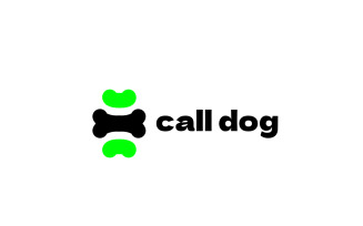 Call Dog Modern Startup Logo