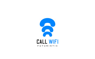 Call Wifi Tech Startup Logo