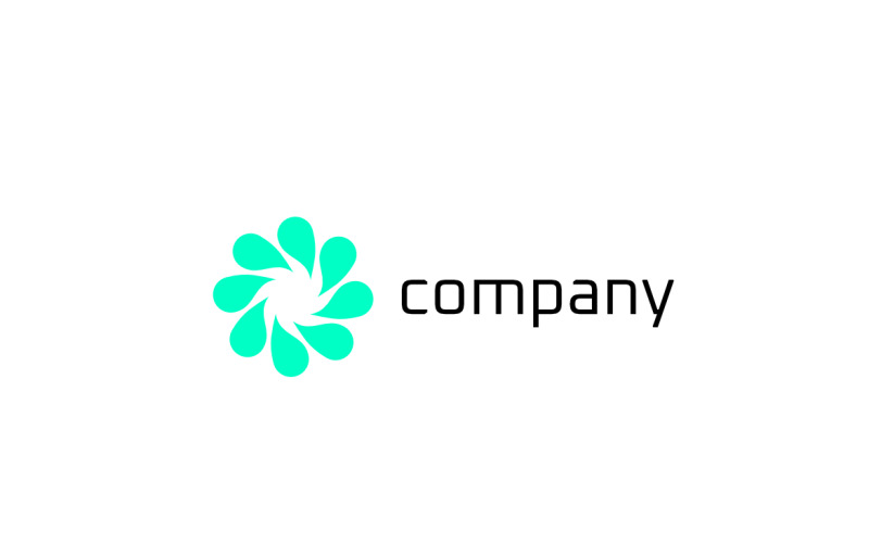Corporate Rounded Tech Startup Logo Logo Template