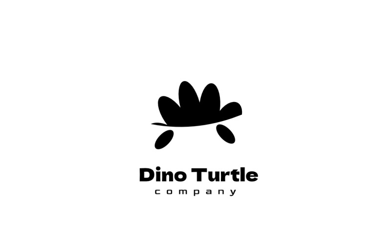 Dino Turtle Dual Meaning Logo Logo Template