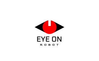 Eye On Robot Tech Modern Logo