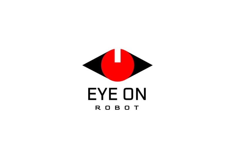 Eye On Robot Tech Modern Logo Logo Template