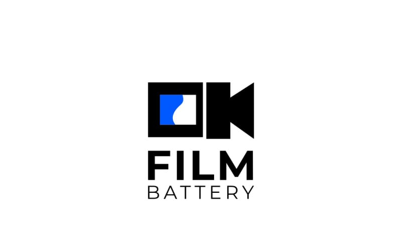 Film Battery Dual Meaning Logo Logo Template
