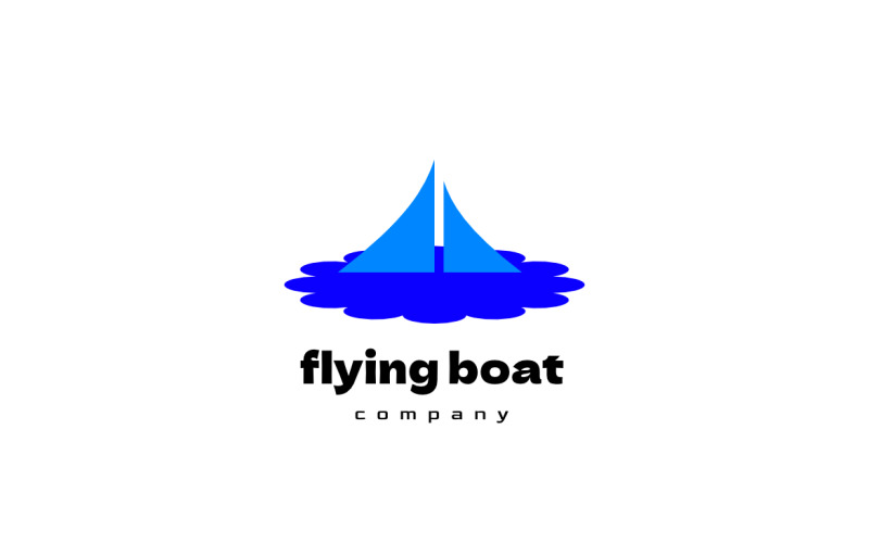 Flying Boat Company Simple Logo Logo Template