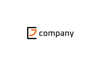 Monogram Letter EJ Simple Logo