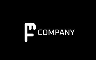 Monogram Letter F M Logo