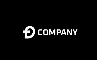 Monogram Letter FD Corporate Logo