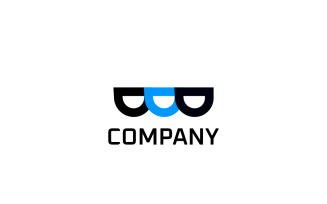 Monogram Letter MD Simple Logo