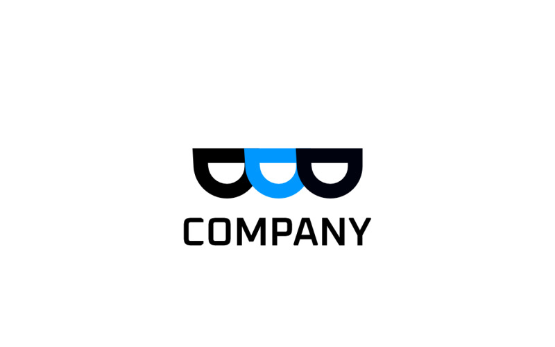 Monogram Letter MD Simple Logo Logo Template