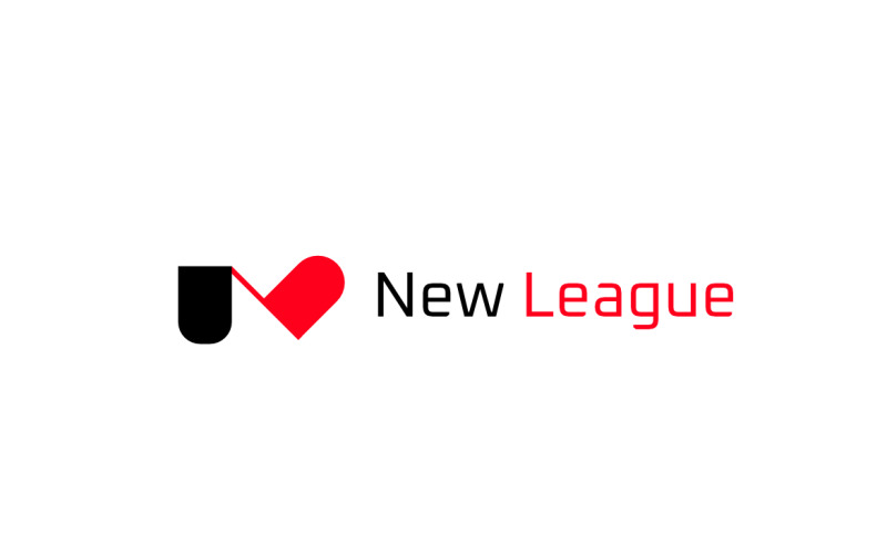 Monogram Letter N L Tech Startup Logo Logo Template