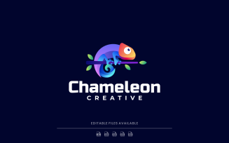 Chameleon Gradient Colorful Logo Style