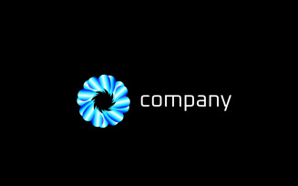 Corporate Rounded Tech Startup Ai Logo