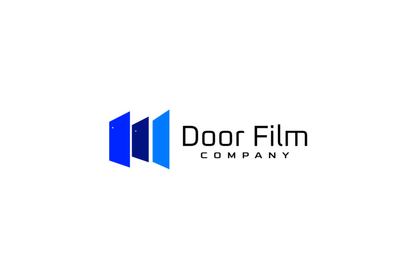 Door Film Tech Video Logo Logo Template