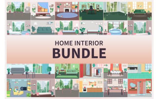 Home Interior Illustrations Bundle