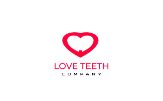 Love Teeth Doctor Health Logo