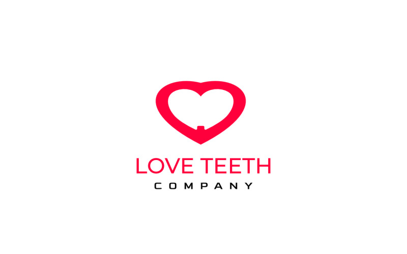 Love Teeth Doctor Health Logo Logo Template