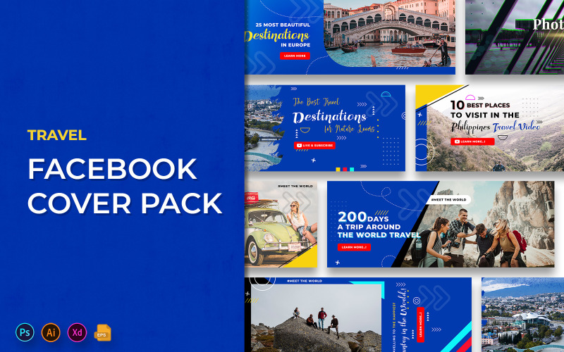 Travel and Tour Facebook Cover Banner Social Media