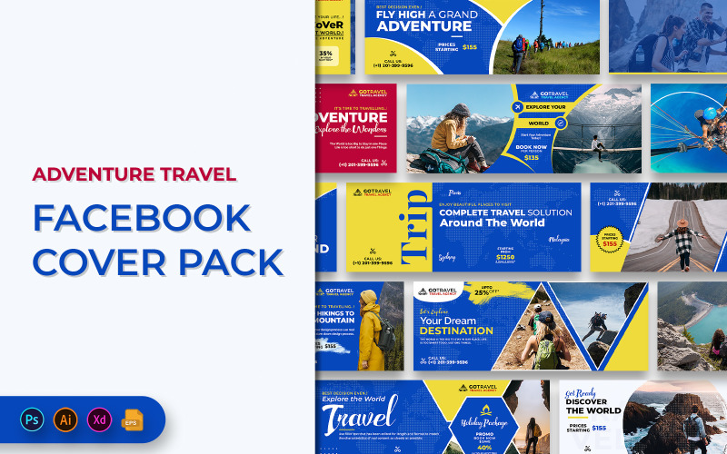 Adventure Trip Travel Facebook Cover Banner Social Media