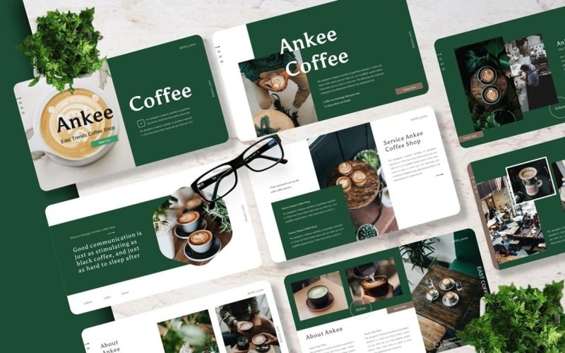 Ankee - Coffee Shop Googleslide Google Slide