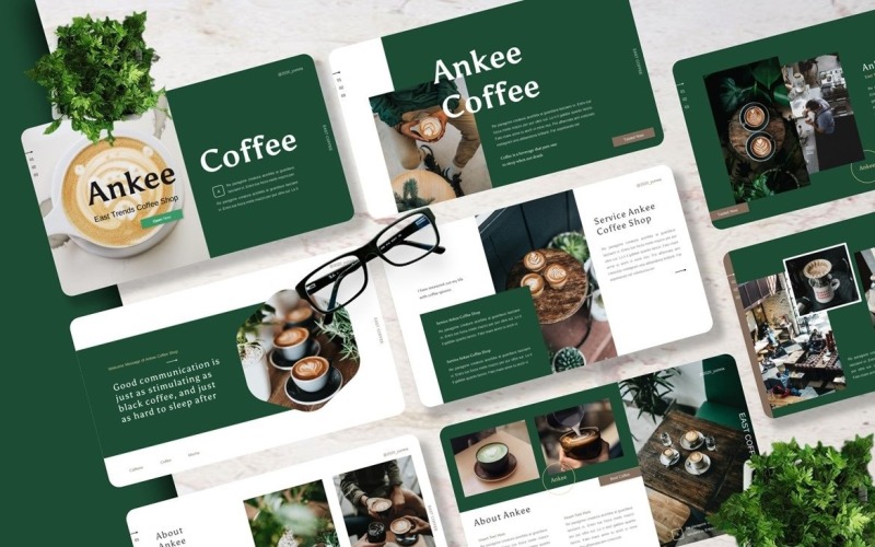 Ankee - Coffee Shop Powerpoint PowerPoint Template