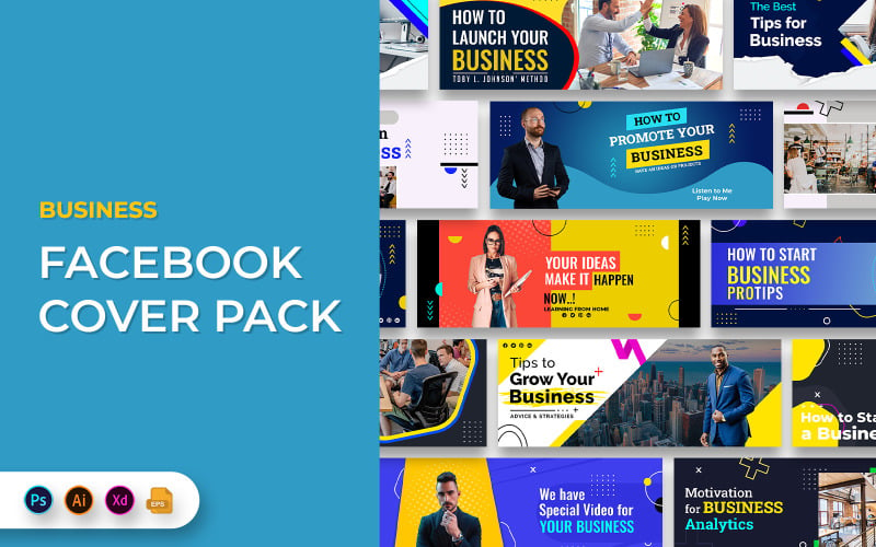 Business Facebook Cover Banners Template Social Media
