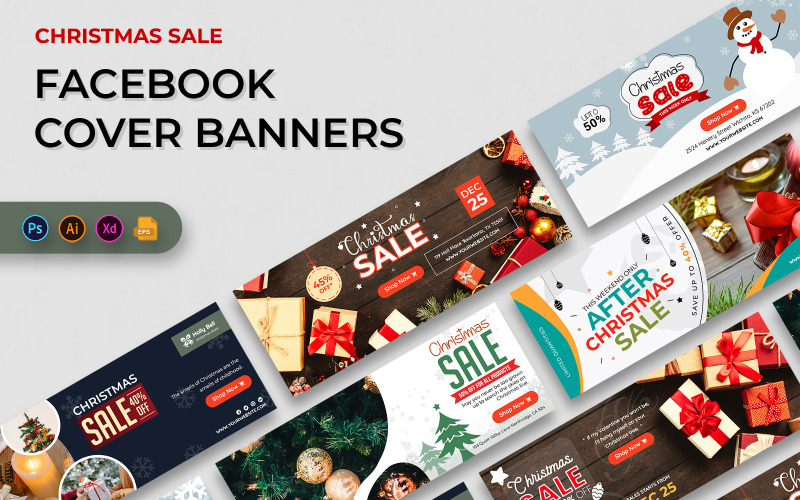 Christmas Offers Facebook Cover Banners Social Media