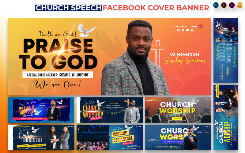 Church Speech Facebook Cover Banners Social Media