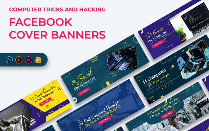 Computer Tricks and Hacking Facebook Cover Banners Social Media