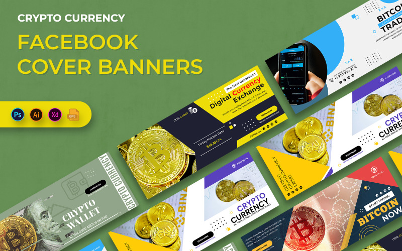 Cryptocurrency nft Facebook Cover Banners Social Media
