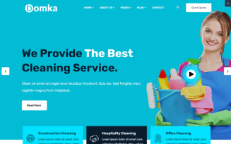 Domka - Cleaning Company and Services WordPress Theme