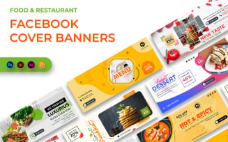 Food and Restaurant Facebook Cover Banners