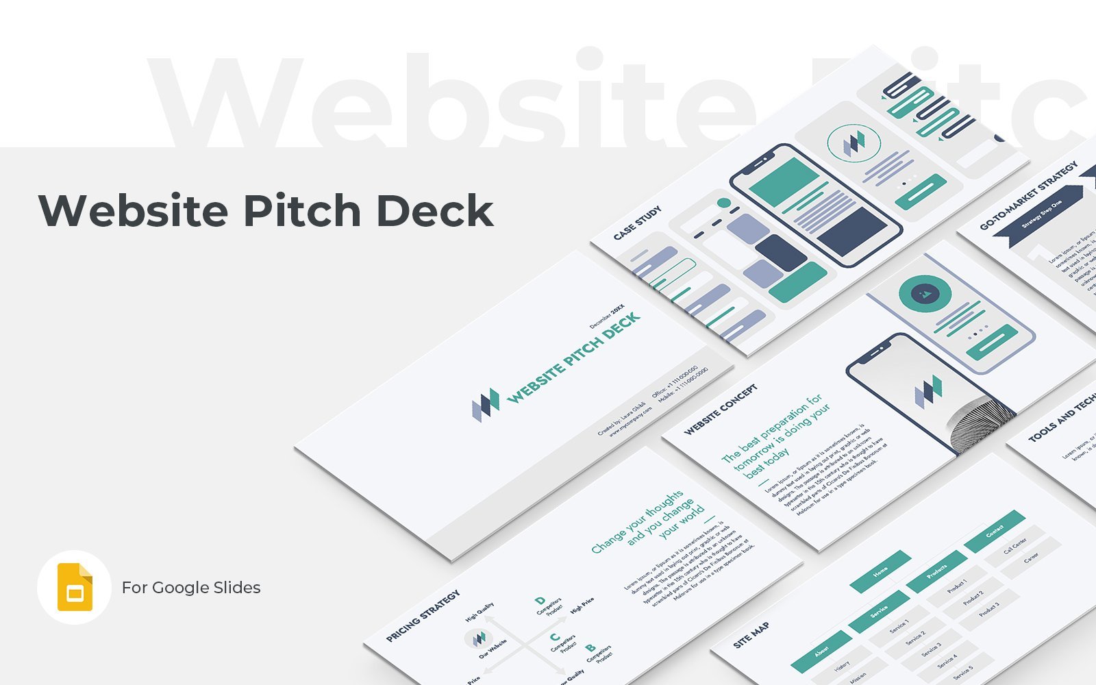 Template #253825 Website Pitch Webdesign Template - Logo template Preview